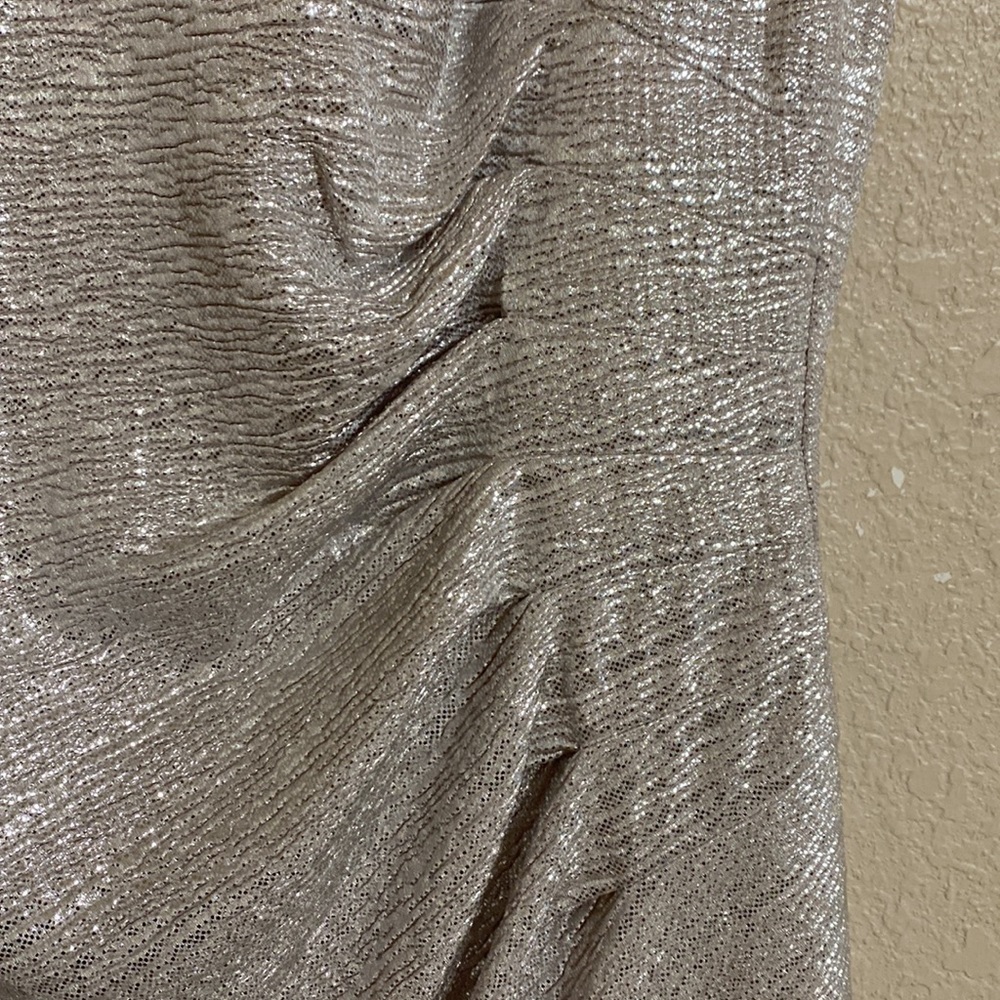 Anne Klein silver mid dress size 12 excellent - Picture 2 of 5